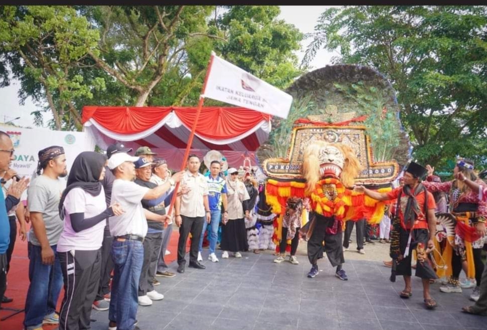 Gebyar Budaya Kampar Nyawiji Tahun Digelar Dengan Gerak Jalan Ini